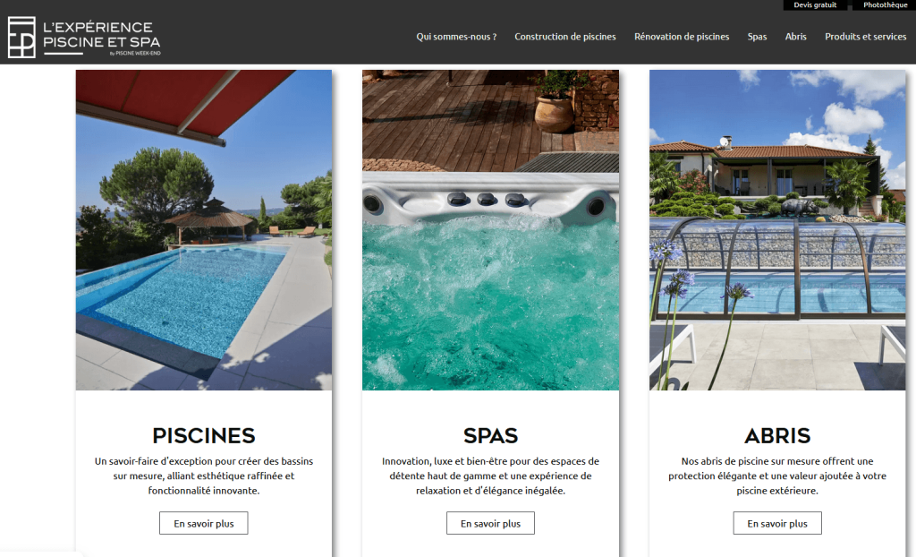 L'experience piscine et spa